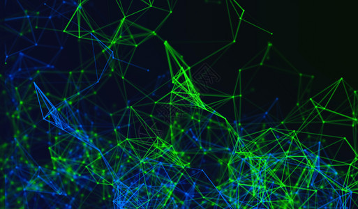 数字据点和技术概念黑背景的绿色网络连接线3个抽象图解数字据点和技术概念黑背景的绿色网络连接线图片
