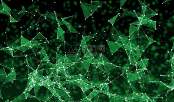 c数字据和绿色网络连接线用于黑色背景技术概念的绿色网络连接线3个抽象图解数字据和黑色背景技术概念的绿色网络连接线3个抽象图解图片