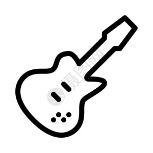 电子吉他音乐插画