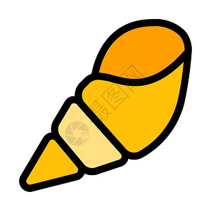 克尔维特魟periwinklekleshell外壳形状插画