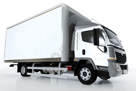 商业货运卡车带空白色拖车单独通用无品牌车辆设计通用无品牌设计通用无品牌设计图片