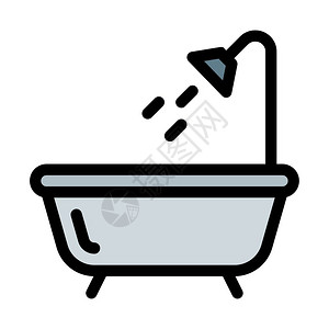 浴室浴缸图标图片