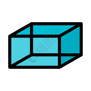 长方体插画_长方体卡通_长方体插图_手绘_板绘_摄图网