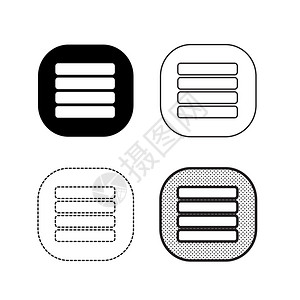 菜单图标矢量图片