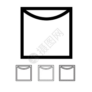 洗衣符号图标矢量图片