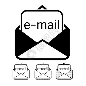 163邮箱电子邮件和图标矢量背景