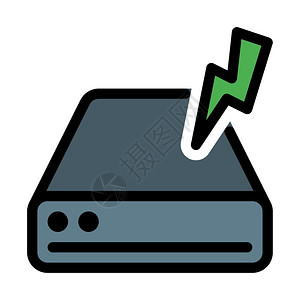 ups不间断电源插画_ups不间断电源卡通_ups不间断电源插图_手绘_板绘