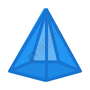 锥形筒五角锥形圆插画