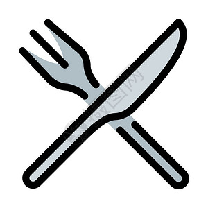 餐具刀和叉背景图片