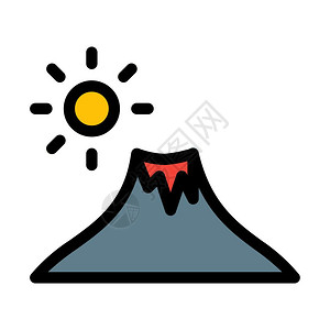 活火山图片