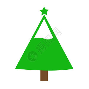 圣诞树图标背景图片