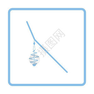 渔具网图标蓝框架设计矢量图示图片