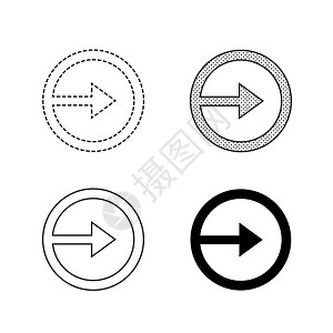 矢量箭向图标插图片