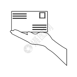 手持信封图片