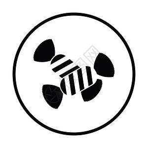 糖果设计可爱candy图标细圆设计矢量插图背景