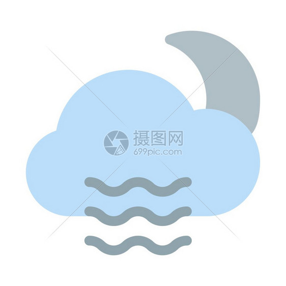 夜间雾天气图片