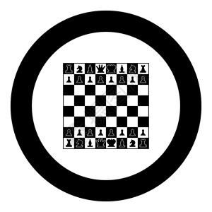 黑色圆形象棋矢量设计图标图片