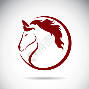 奔跑 的马白色背景的马设计矢量图像插画