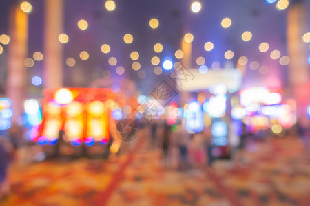 摘要:美国内华达拉斯维加市赌场的模糊背景图片