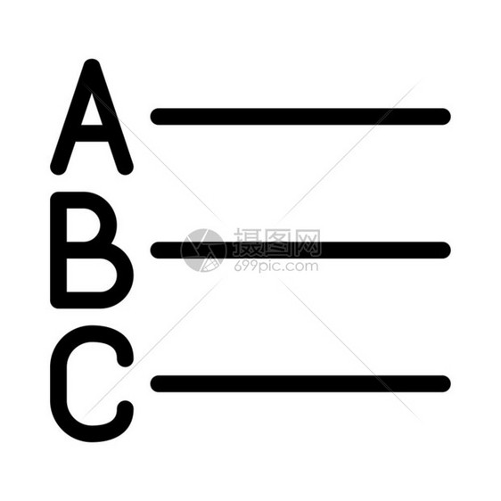 字母顺序列表按钮图片