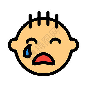 哭泣的婴儿男孩图片