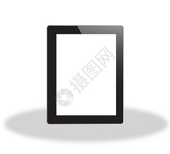 平板电脑黑色框架矢量平板电脑白色屏幕的黑框矢量平板电脑背景图片