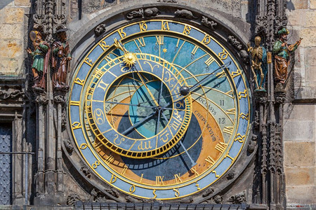 布拉格天文学钟或布拉格奥洛伊在捷克布拉格全拨号布拉格天文学钟或布拉格奥洛伊在捷克布拉格图片