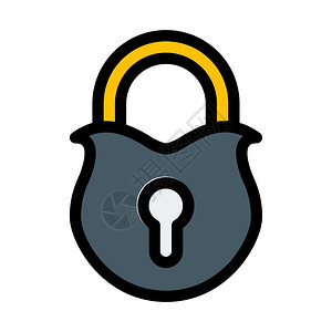 隔绝的锁门插画