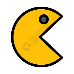 令人惊吓的Pacman字符背景图片