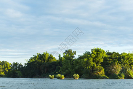 老挝康河视图图片