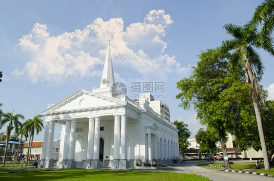 圣乔治和尔斯柯教堂乔治城马来西亚Penang图片