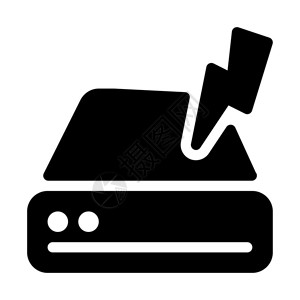 ups不间断电源插画