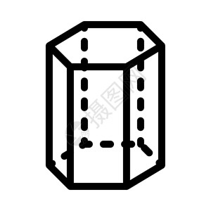 六边形名片设计isomiz六边形圆柱体插画