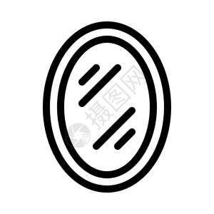 镜像oval形状镜像插画