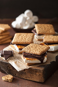 自制棉花糖和rsqrrquo更多在饼干上加巧克力的棉花糖图片
