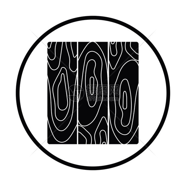 parquet平板图案的标细圆设计矢量插图