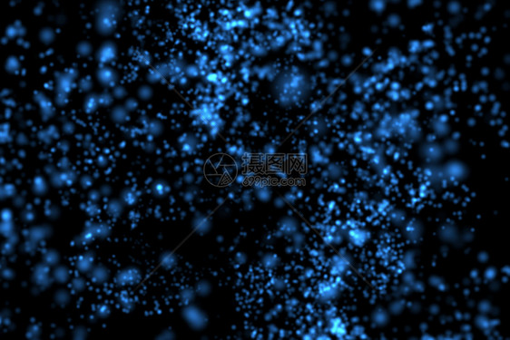 关于技术概念黑背景的蓝色布OKh摘要3d插图图片