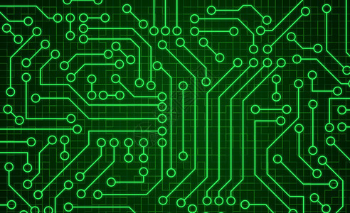 绿色电路板图案纹理数字计算机技术概念的高科背景摘要说明图片