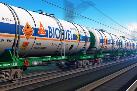一辆装有燃料石油和天然气的物流货运火车背景图片