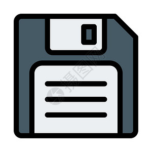 保存文件按钮插画