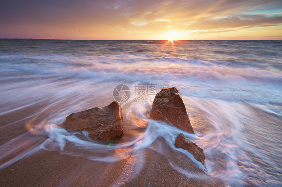 美丽的海景自然构成图片