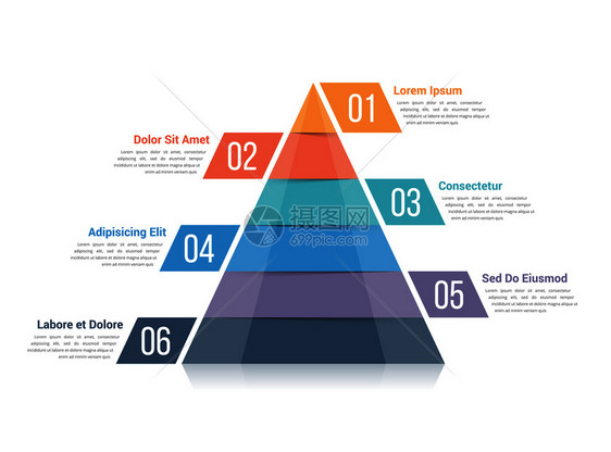 含有六个元素的金字塔成像模板矢量eps10插图金字塔成像图图片