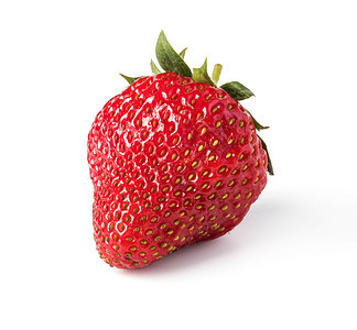 以白色背景隔离的草莓图片