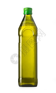 隔离橄榄油瓶有剪切路径图片