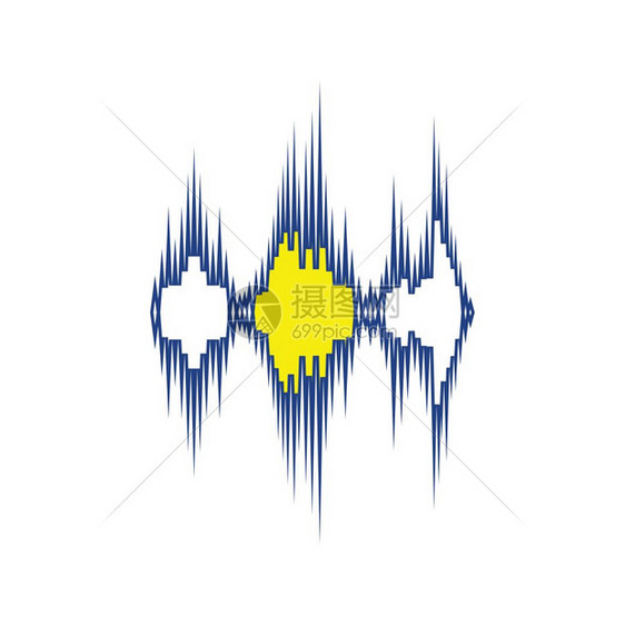 音乐平衡器图标薄线设计矢量插图图片