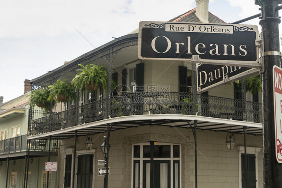 新奥尔良路易斯安那的法语区以娱乐和音闻名图片