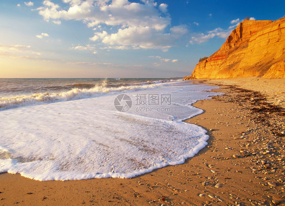 美丽的海景自然构成图片