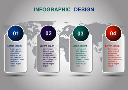 现代横幅Infographic设计模板可用于业务步骤选项图片