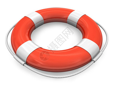 红色救生带救生员浮标高清图片