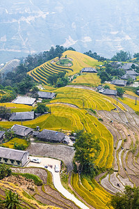 准备种植稻田越南北部河江省HuyenHoangSuPhiHuyenPhiHaGiang省BanPhungHuyenPhi图片